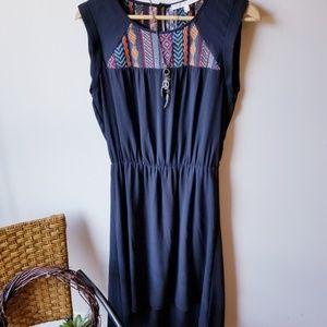 Daniel Rainn Tribal Embroidered Dress